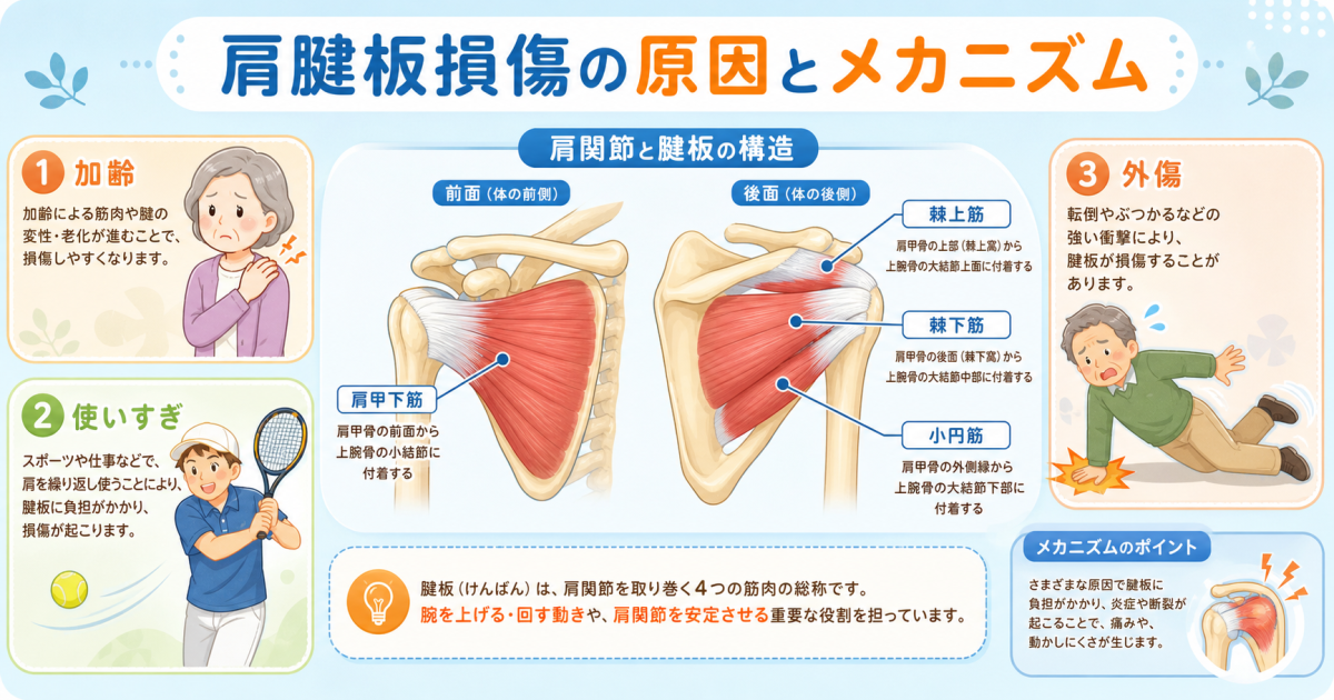 ■肩腱板損傷とは?原因とメカニズム