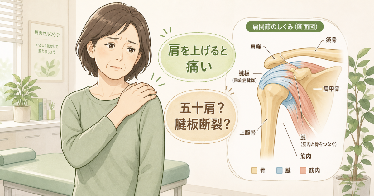 肩を上げると痛い…無理な体操は危険？五十肩と腱板断裂の違いと見分け方