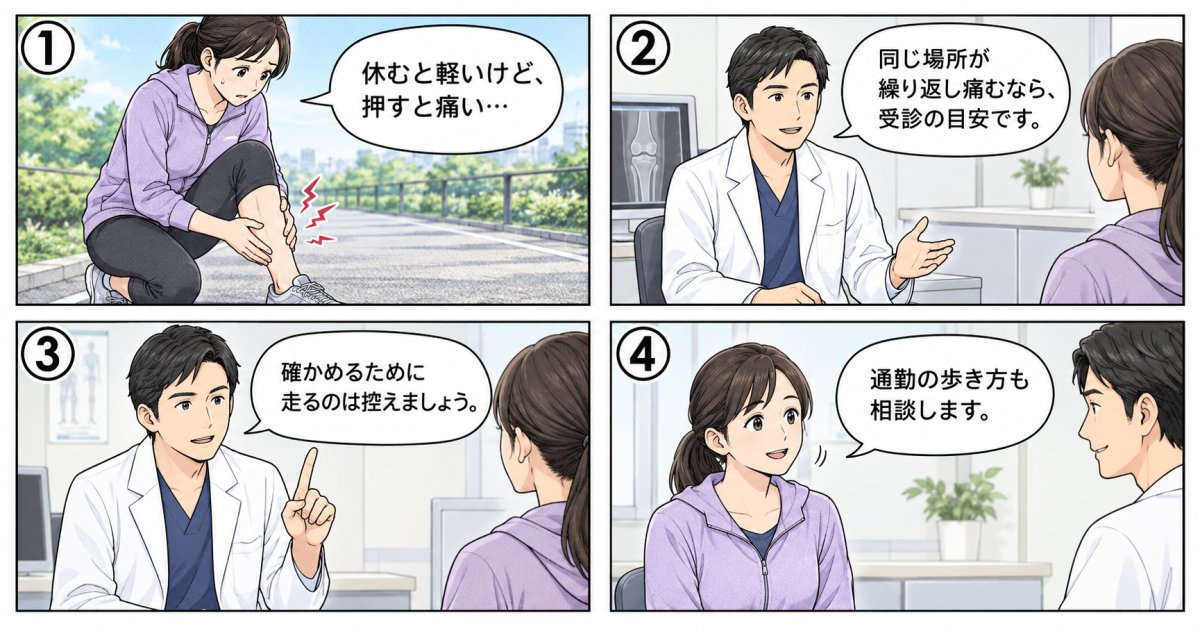 疲労骨折かも?受診の目安と走るのを控える判断