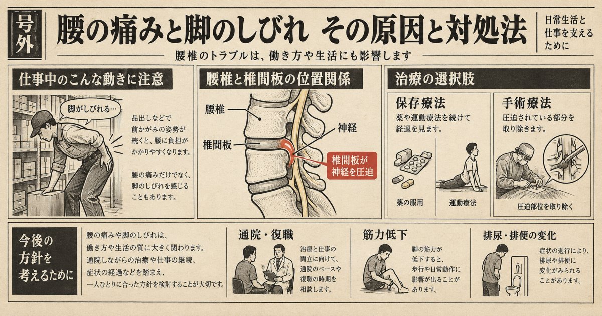 仕事を休めない腰椎椎間板ヘルニア｜保存療法と手術の選び方